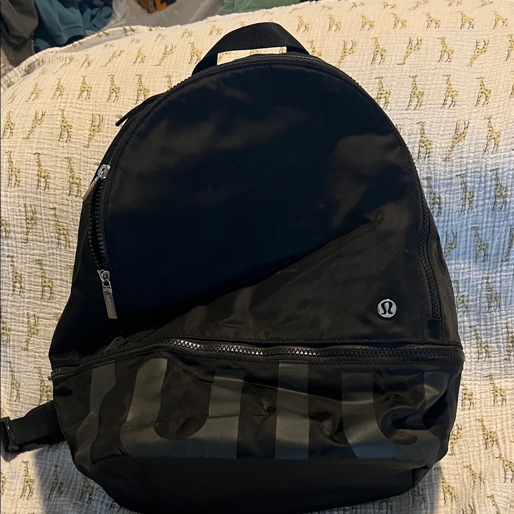 lululemon athletica Black Backpack city adventurer back to school nylon gym